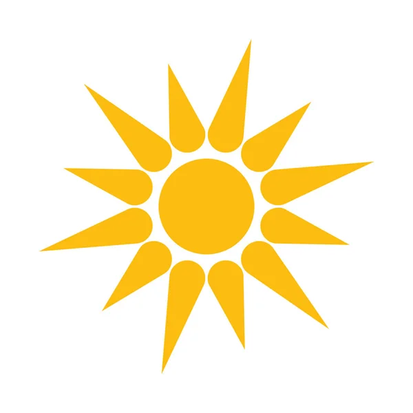 Icona del vettore del sole — Vettoriale Stock