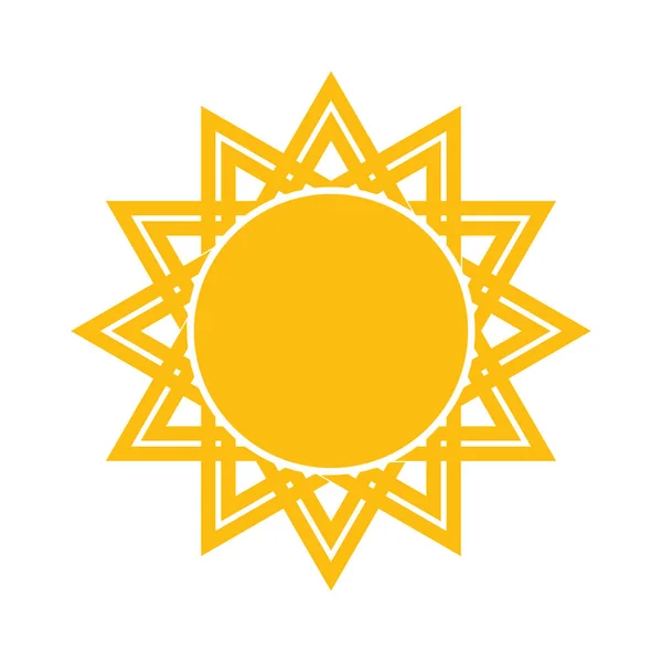 Słońce wektor ikona — Wektor stockowy