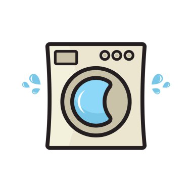 Vektör çizim Çamaşırhane servisi