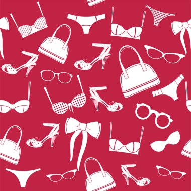 Kadın şeyler seamless modeli
