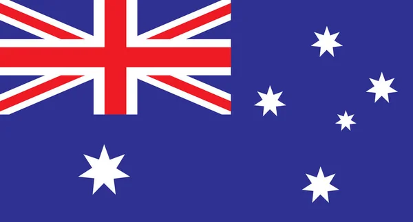 Australische Flagge als Hintergrund — Stockvektor