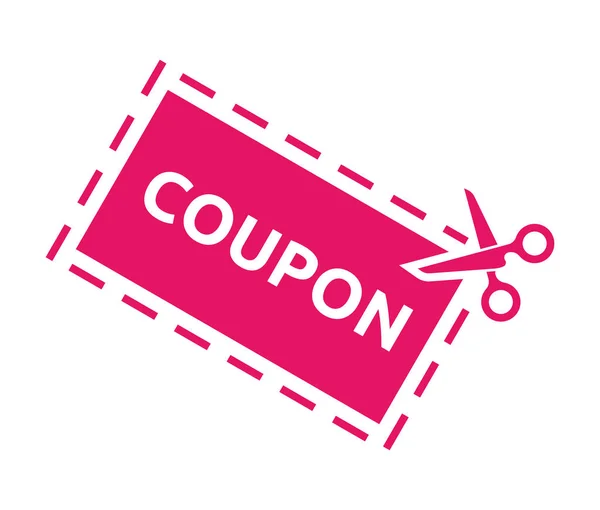 Illustrazione vettoriale della vendita Coupon — Vettoriale Stock