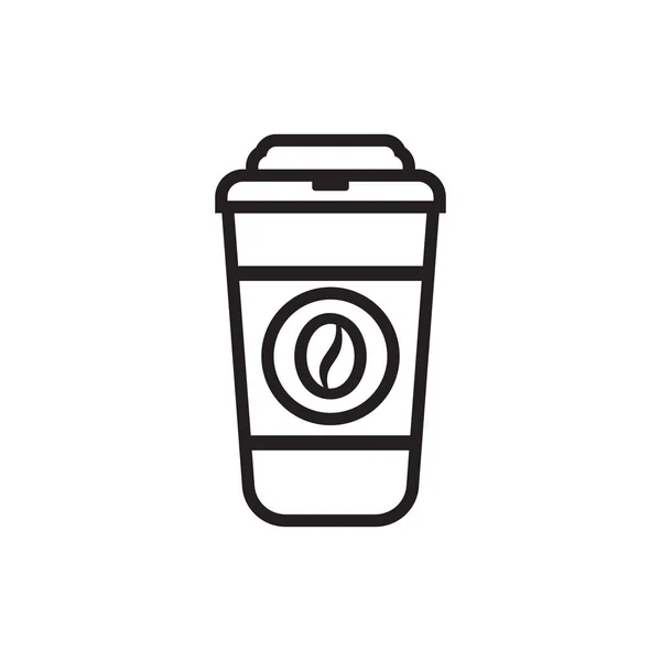 Icona del caffè - icona vettoriale del caffè — Vettoriale Stock