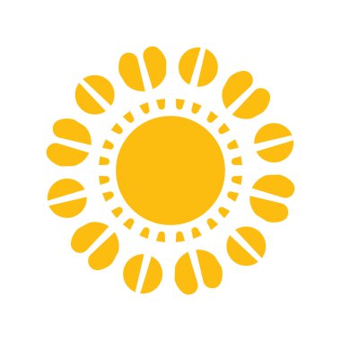 Güneş vektör simgesi