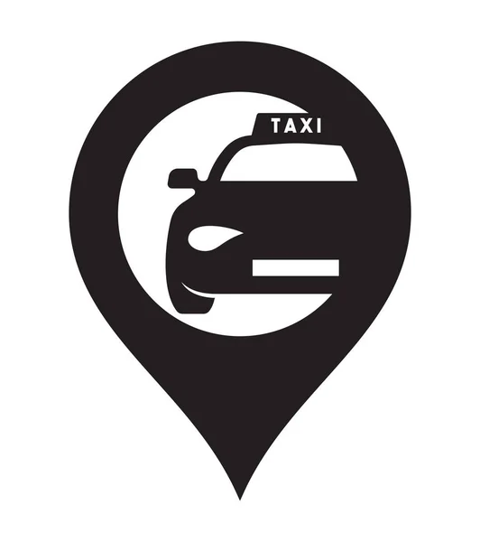 Taxi-Vektorsymbol — Stockvektor