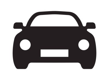 Araba vektör anahat simgesini