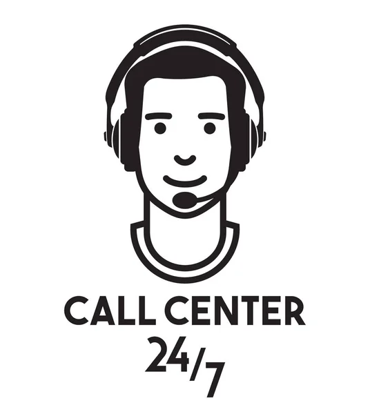 Call Center ikon — Stock Vector