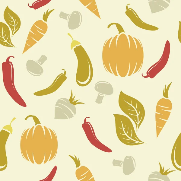 Verduras crudas como fondo — Vector de stock