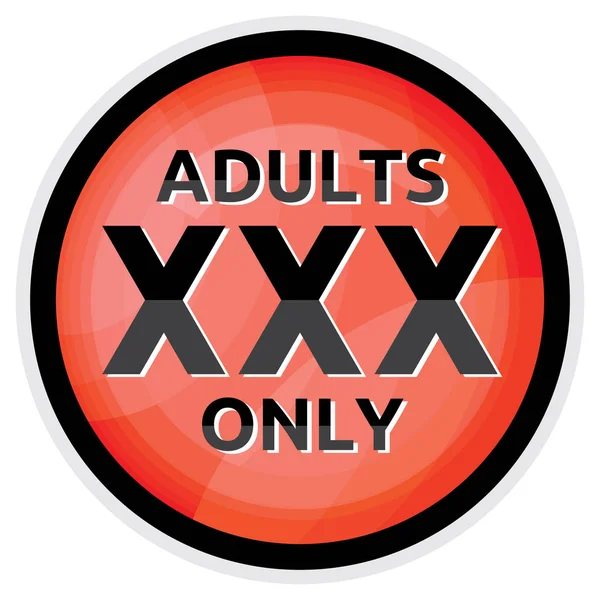 Adults only sign — Stock Vector