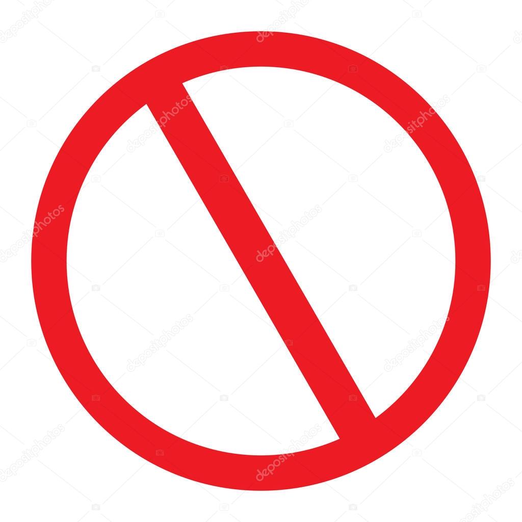 Vector illustration of the no parking traffic sign