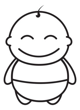 Seviyelendirilmiş bebek çocuk vektör çizim