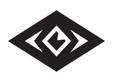 Geomeric göz vektör çizim vektör çizim