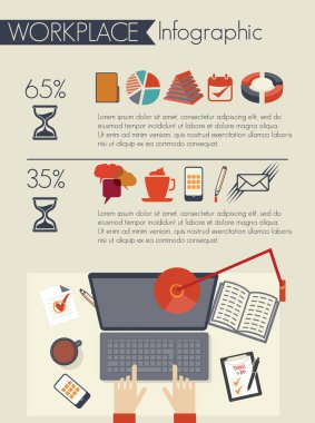 İşyeri ve Infographic simgeler