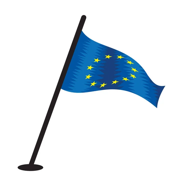 Flagge der Europäischen Union — Stockvektor