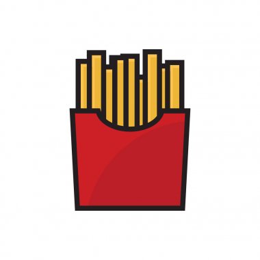  patates kızartması bir beyaz