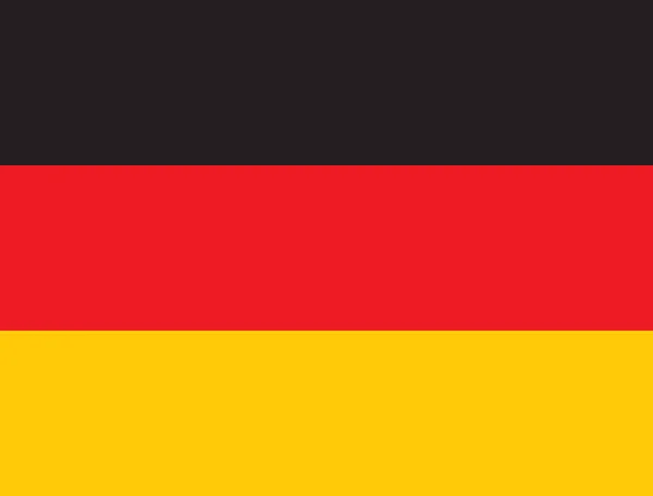 Vektor-Illustration der deutschen Flagge — Stockvektor