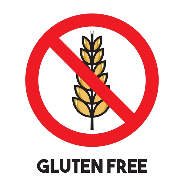 Signo sin gluten — Archivo Imágenes Vectoriales