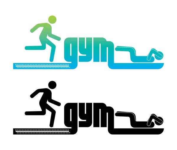 Logo van gym — Stockvector