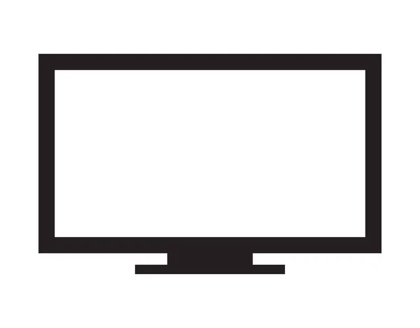 TV em um fundo branco — Vetor de Stock