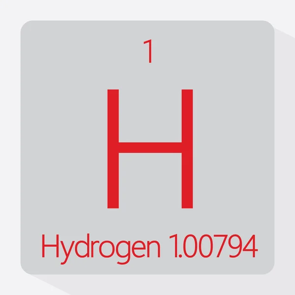 Símbolo de hidrogênio — Vetor de Stock
