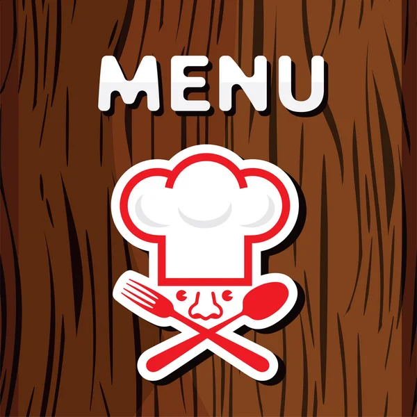 Template untuk menu makan - Stok Vektor