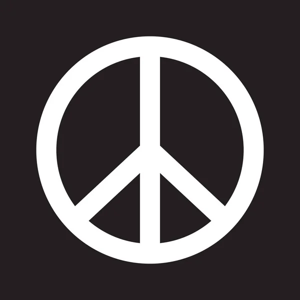 Contour d'un signe de paix — Image vectorielle