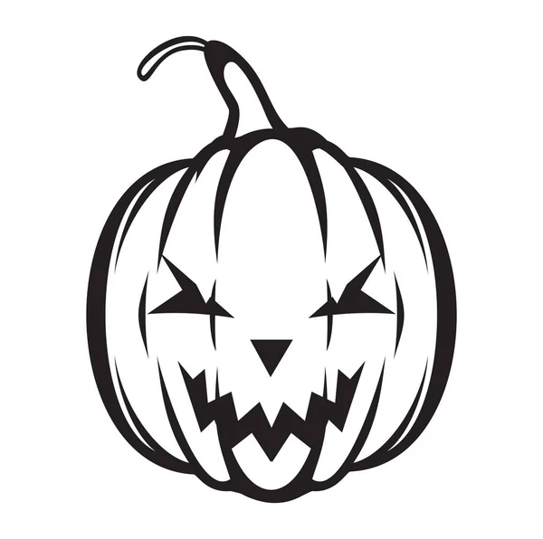 Halloween pumpkin vector icon — Stock Vector