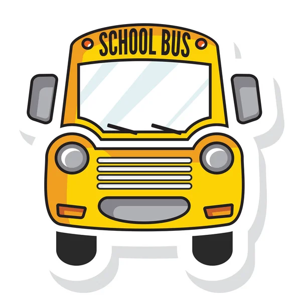 Schoolbus Žlutá značka — Stockový vektor
