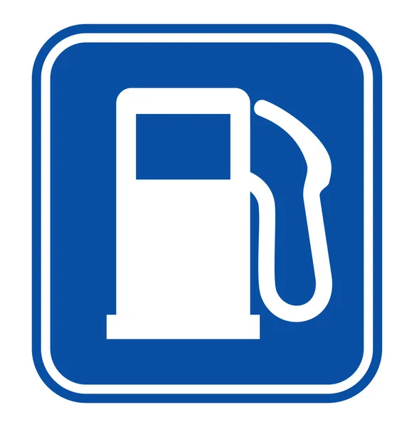 Sinal do posto de gasolina — Vetor de Stock