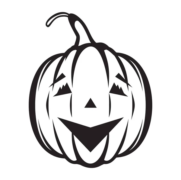 Halloween pumpkin vector icon — Stock Vector