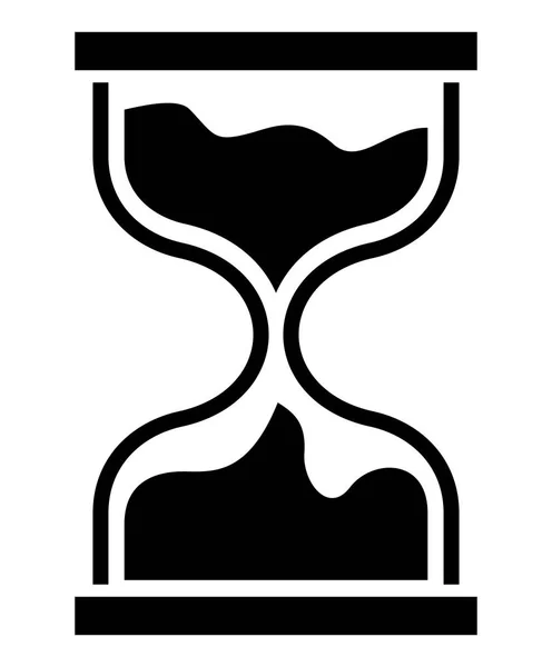 Reloj de arena en blanco — Vector de stock