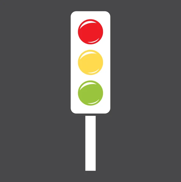 Traffic lights on grey — Stock Vector