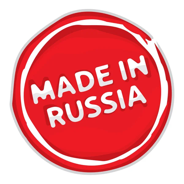 Made in Russia sign — Stock Vector