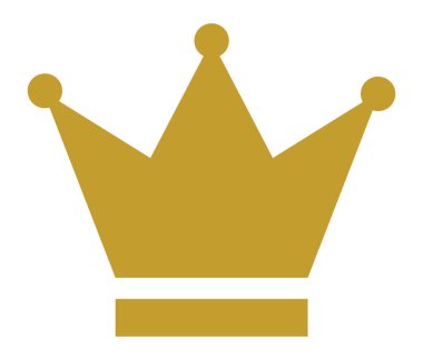 taç beyaz zemin üzerine