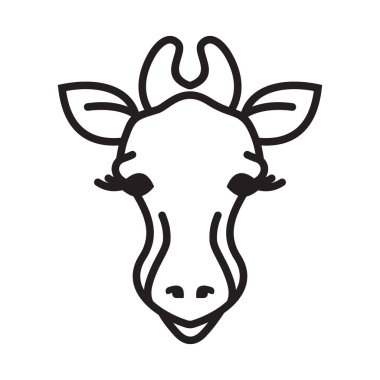  Bir zürafanın kafası.