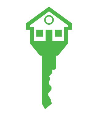 bir ev ile anahtar