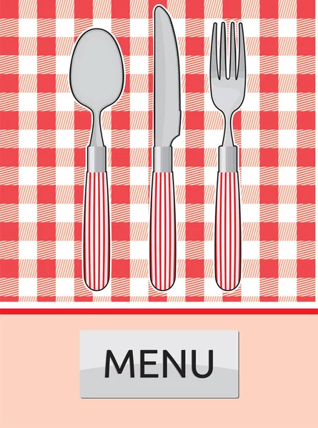 Template for dining menu — Stock Vector