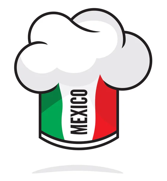 Sombrero de chef mexicano — Archivo Imágenes Vectoriales