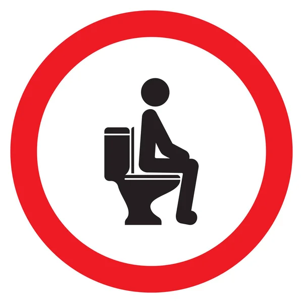 Toiletten-Hinweisschild — Stockvektor