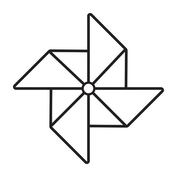 Hélices en papier sur blanc — Image vectorielle