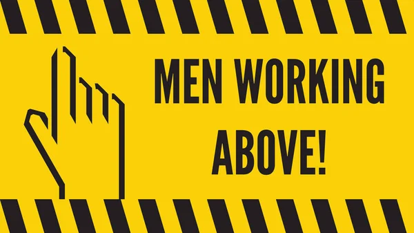 Ανδρών που εργάζονται σημάδι — Διανυσματικό Αρχείο