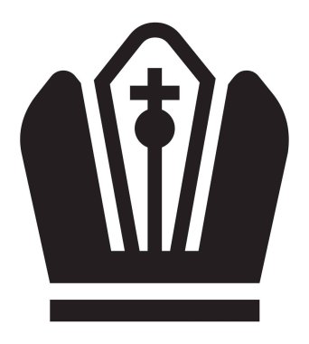 taç beyaz zemin üzerine