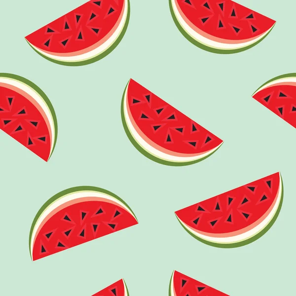 Boden aus Wassermelonenscheiben — Stockvektor