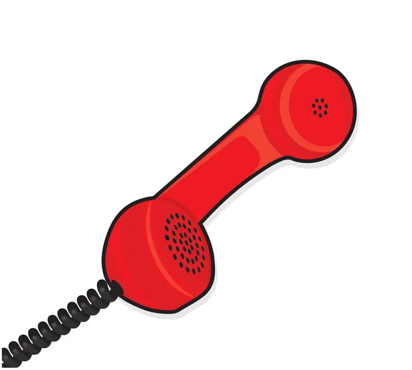 Eski bir telefon kulaklık — Stok Vektör