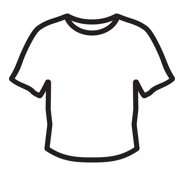 Witte T-Shirt op wit — Stockvector