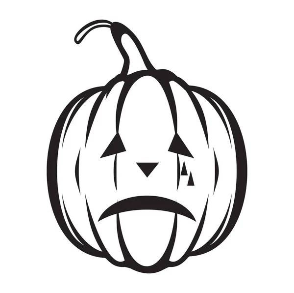 Halloween pumpkin vector icon — Stock Vector