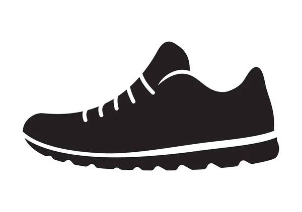 Zapatilla running en blanco — Vector de stock