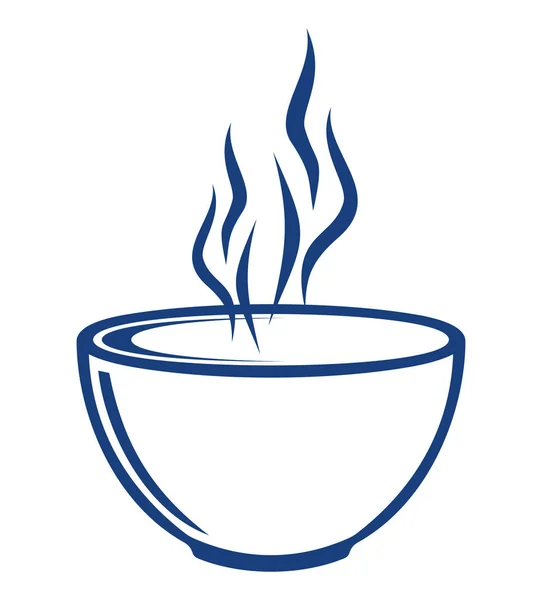 Danie gorące zupy — Wektor stockowy