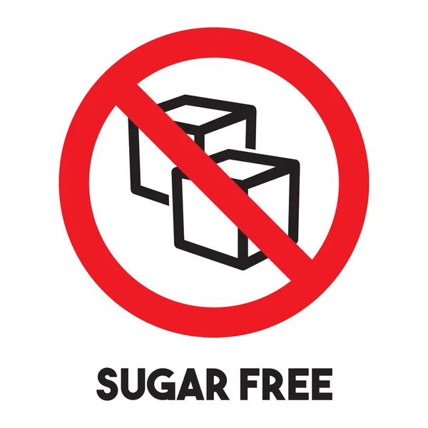 Sugar free sign — Stock Vector