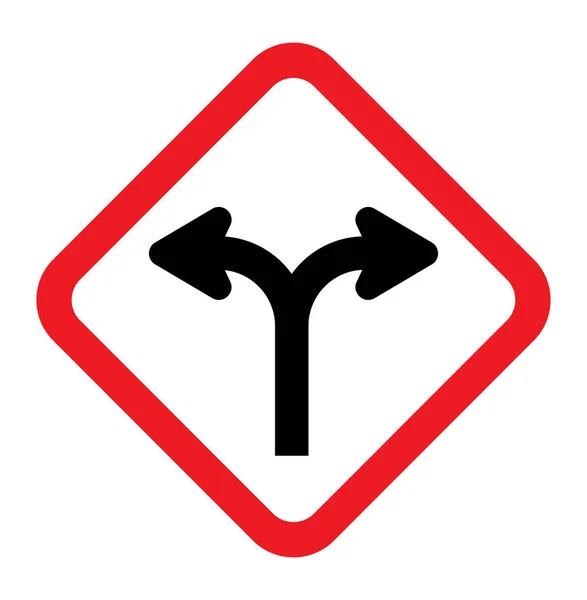一条带箭头的交通标志 — 图库矢量图片